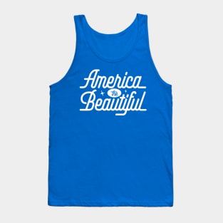 America the Beautiful - White Tank Top